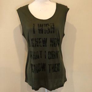 Haute Hippie I Wish I Knew Boyfriend Tee M